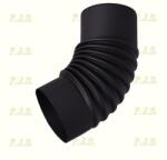  Füstcső könyök Ø120/45°(120°) fekete vas