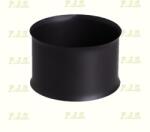 FM Falhüvely Ø130 mm 1 mm vastag falú fekete Füstcső