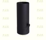 FM Füstcső huzatszabályzós Ø120/400 fekete acél pillangószelep