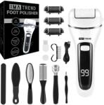 Imatrend Pila electrica pentru talpi si calcaie IMA Trend, Display Digital, Led, Acumulator 1200 mAh, Incarcare USB, Impermeabil, 3 role, 2000 rpm, Accesorii i