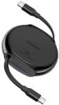 Baseus Cablu de date tip C Super Fast Charge 100W, 1m , retractabil , Baseus Pathfinder Series negru
