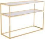 Settimo Consola moderna aurie cu blat din sticla Bristol 120 x 40 cm (EV075)