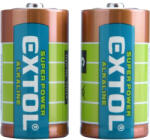 Extol elem klt. 2 db, alkáli, 1, 5V, méret: C (LR14); hosszú élettartam, bliszteren (42014)
