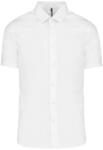 Kariban KA531 SHORT-SLEEVED COTTON/ELASTANE SHIRT 3XL (K531-WHITE-3XL-12)