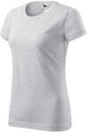 MALFINI Basic póló női világosszürke melírozott S (1340313)