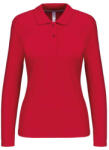 Kariban KA244 LADIES' LONG-SLEEVED POLO SHIRT M (K244-RED-M-25)
