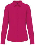 Kariban KA549 JESSICA - LADIES' LONG-SLEEVED SHIRT L (K549-FUCHSIA-L-12)