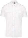 Kariban KA503 MEN'S SHORT-SLEEVED PILOT SHIRT 2XL (K503-WHITE-XXL-12)