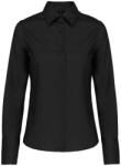 Kariban KA538 LADIES' LONG-SLEEVED NON-IRON SHIRT XS (K538-BLACK-XS-12)
