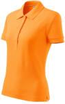 MALFINI Cotton Heavy galléros póló női mandarinsárga XS (216A212)