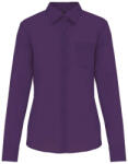 Kariban KA549 JESSICA - LADIES' LONG-SLEEVED SHIRT L (K549-PURPLE-L-12)