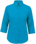 Kariban KA558 LADIES' 3/4 SLEEVED SHIRT XS (K558-BRIGHT TURQUOISE-XS-12)