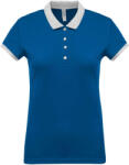 Kariban KA259 LADIES’ TWO-TONE PIQUÉ POLO SHIRT S (K259-LIGHT ROYAL BLUE/OXFORD GREY-S-50)
