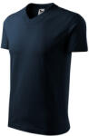 MALFINI V-neck póló unisex tengerészkék M (1020214)