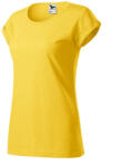 MALFINI Fusion póló női sárga melírozott S (164M413)