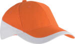 K-UP Kp045 Racing - Two-tone 6 Panel Cap U (kp045-orange/white-unic-100)