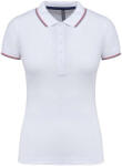 Kariban KA251 NŐI RÖVID UJJÚ PÓLÓING XS (K251-WHITE/NAVY/RED-XS-25)