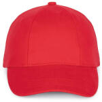 K-UP Kp119 6 Panels Easy-print Cap U (kp119-red-uniq-100)