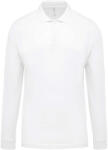 Kariban KA256 MEN'S LONG-SLEEVED PIQUÉ POLO SHIRT M (K256-WHITE-M-40)