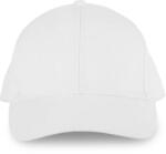K-UP Kp134 6 Panels Organic Cotton Cap U (kp134-white-uniq-100)