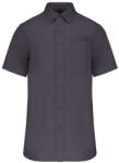 Kariban KA543 MEN'S SHORT-SLEEVED COTTON POPLIN SHIRT 3XL (K543-ZINC-3XL-12)