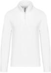 Kariban KA487 ZIPPED NECK SWEATSHIRT L (K487-WHITE-L-16)