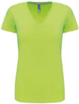 Kariban KA381 NŐI RÖVID UJJÚ V-NYAKÚ PÓLÓ 2XL (K381-LIME-XXL-50)