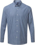 Premier PR252 'MAXTON' CHECK MEN'S LONG SLEEVE SHIRT 2XL (PR252NYWH2XL)