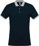 Kariban KA258 MEN'S TWO-TONE PIQUÉ POLO SHIRT XL (K258-NAVY/OXFORD GREY-XL-50)