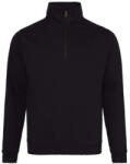 Just Hoods AWJH046 SOPHOMORE 1/4 CIPZÁRAS PULÓVER XL (JH046DBKXL24)