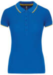 Kariban KA251 LADIES' SHORT-SLEEVED POLO SHIRT S (K251-LIGHT ROYAL BLUE/YELLOW/WHITE-S-25)