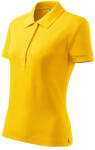 MALFINI Cotton Heavy galléros póló női sárga XS (2160412)