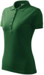 MALFINI Pique Polo galléros póló női üvegzöld S (2100613)