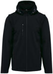 Kariban KA422 UNISEX 3-LAYER SOFTSHELL HOODED JACKET WITH REMOVABLE SLEEVES 4XL (3663938293325)