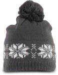 K-UP Kp540 Fair Isle Knit Beanie U (kp540-steel Grey-unic-100)