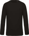 Kariban KA480 MEN'S ORGANIC COTTON CREW NECK RAGLAN SLEEVE SWEATSHIRT XL (K480-BLACK-XL-20)