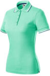 MALFINI Focus galléros póló női menta 2XL (2339517)