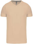 Kariban KA357 FÉRFI RÖVID UJJÚ V-NYAKÚ PÓLÓ L (K357-LIGHT SAND-L-50)