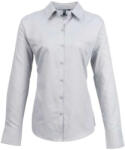 Premier PR334 WOMEN'S LONG SLEEVE SIGNATURE OXFORD BLOUSE M (PR334SILV12)