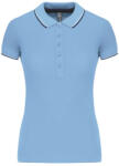 Kariban KA251 LADIES' SHORT-SLEEVED POLO SHIRT M (K251-SKY BLUE/NAVY/WHITE-M-25)