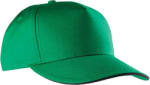 K-UP Kp130 Szendvics-ellenzős 5 Paneles Sapka U (kp130-kelly Green/black-unic-100)