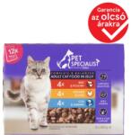 Tesco teljes értékű állateledel felnőtt macskák számára falatok aszpikban 12 x 100 g