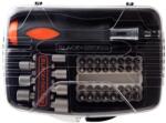 Black & Decker 40 részes racsnis kézi csavarhúzószett csavarozóhegyekkel, dugókulcs készlettel átlátszó műanyag tárolódobozban (A7062)