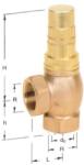 GÖTZE Supapa de siguranta similara cu Fig. 528 A/T 628SGFL25-PTFE 2-12 (628SGFL25-PTFE 2-12)