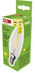 EMOS Filament 1, 8W (25W) E14 250lm 2700K ZF3D02 C35 LED gyertya izzó (EMOS-ZF3D02)