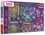 Trefl Puzzle Neon Hello Kitty 500 de piese - Trefl (37523) Puzzle