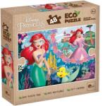 Lisciani Ariel două lumi 2 în 1 puzzle Eco mini de 48 de piese și carte de colorat 35x25cm - Lisciani (111138) Puzzle