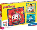 Clementoni Disney+Firebuds+Supercolor puzzle 3x48 piese - Clementoni (25311) Puzzle
