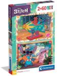 Clementoni Disney Stitch puzzle Supercolor 2x60 piese - Clementoni (24822) Puzzle