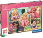 Clementoni Disney+Prințese Zâmbitoare 104 piese super puzzle - Clementoni (25056) Puzzle
